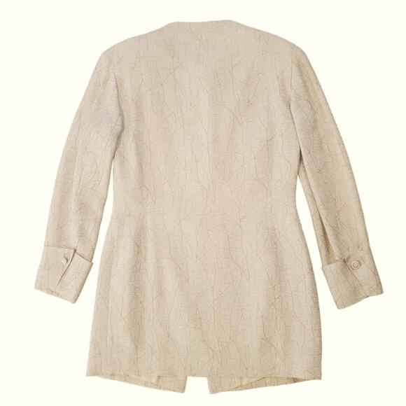 Gres Paris Acrylic Viscose Blend Elegant Designer Vintage Suit Sz 40 ~ Sz 2 US - Picture 3 of 16